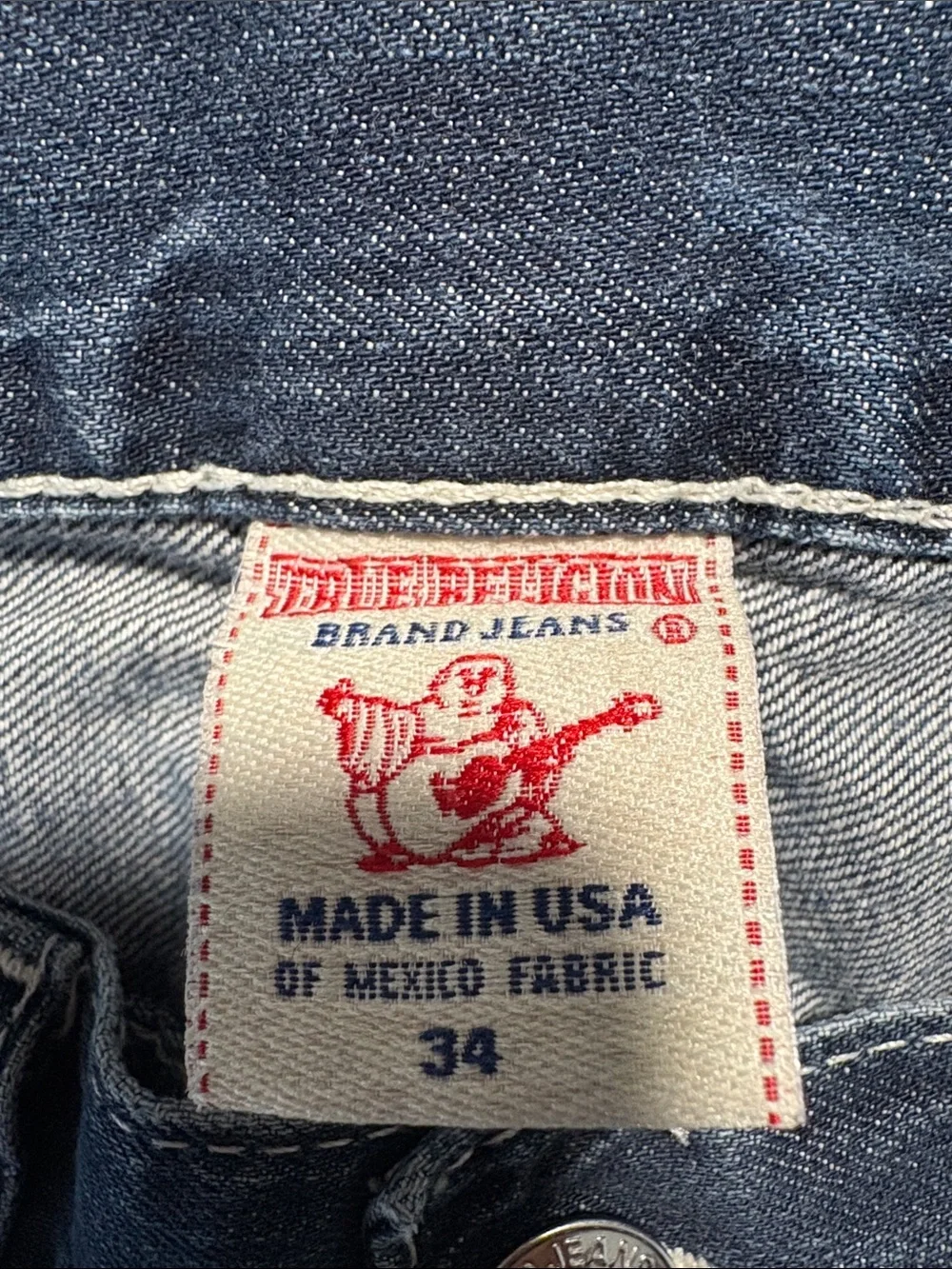 TRUE RELIGION Men's Slim Straight Jeans size 34